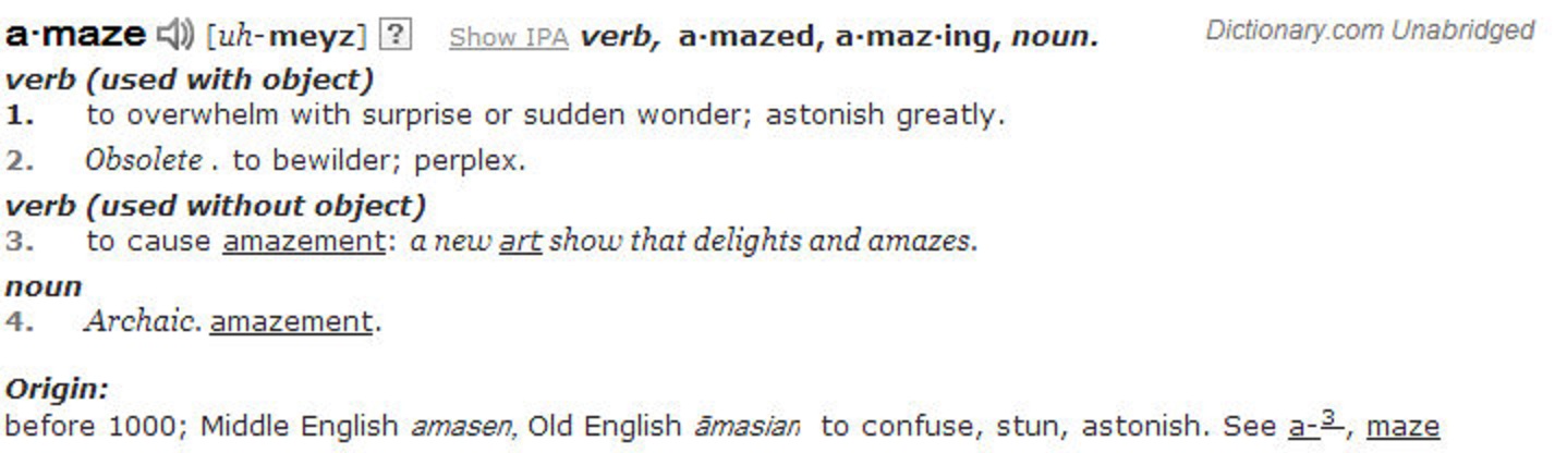 amaze definition